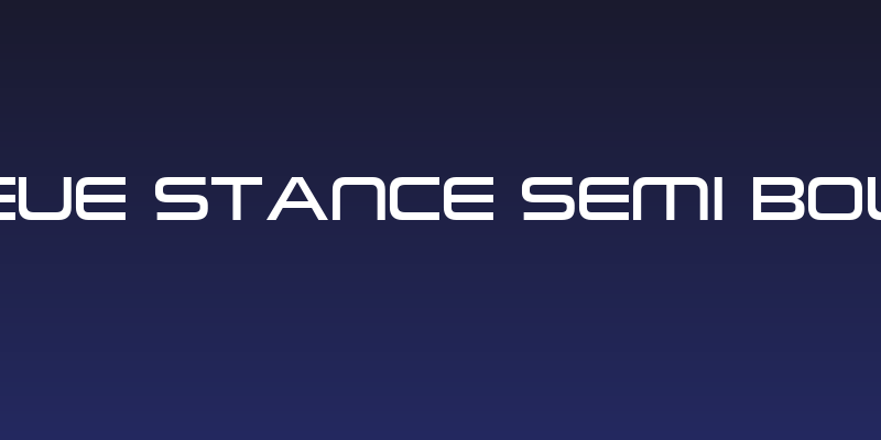 Neue Stance Semi Bold Social Header