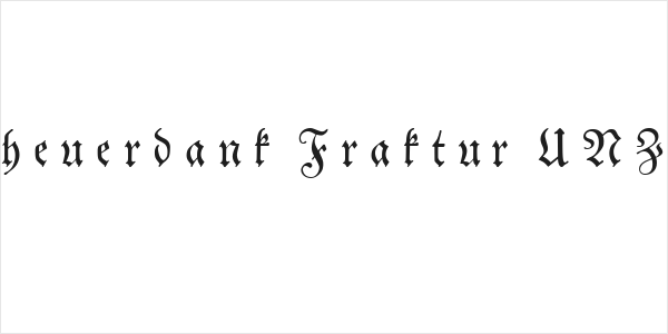 Neue Theuerdank Fraktur UNZ1 Italic Logo