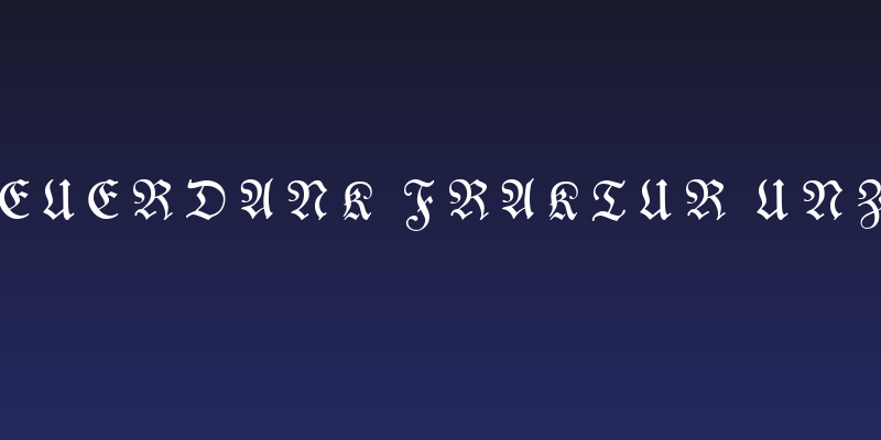 Neue Theuerdank Fraktur UNZ1 Italic Social Header