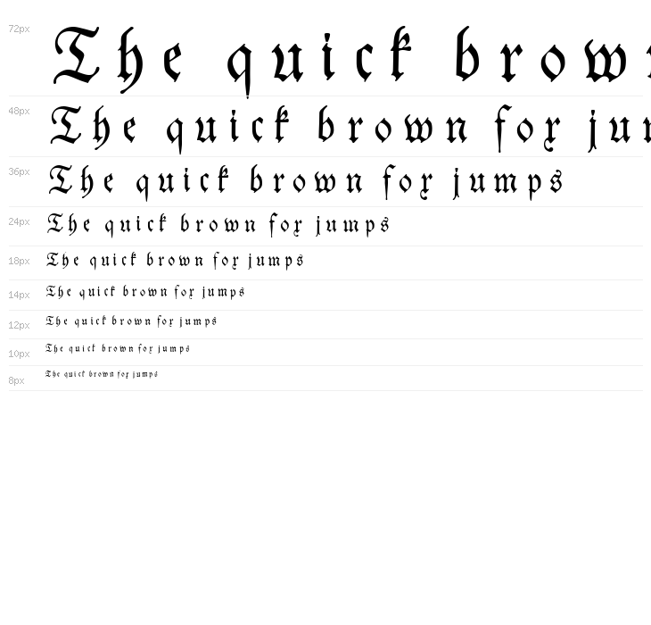 Neue Theuerdank Fraktur UNZ1 Italic Waterfall