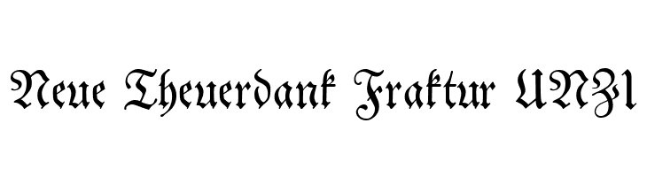 Neue Theuerdank Fraktur UNZ1  لخطوط تنزيل