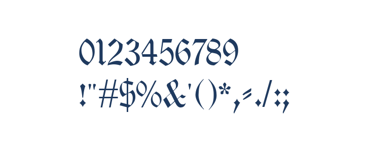 Neue Theuerdank Fraktur UNZ1 Other Characters