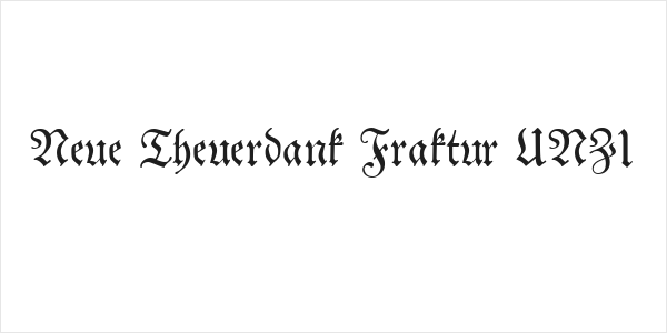 Neue Theuerdank Fraktur UNZ1 Logo