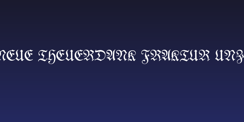 Neue Theuerdank Fraktur UNZ1 Social Header