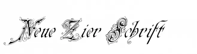 Neue Zier Schrift  Frei Schriftart Herunterladen