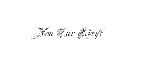 Neue Zier Schrift Logo