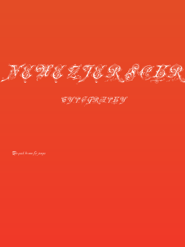 Neue Zier Schrift Poster