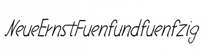 NeueErnstFuenfundfuenfzig  Frei Schriftart Herunterladen