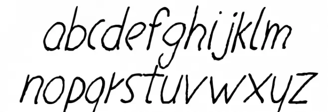 NeueErnstFuenfundfuenfzig Font LOWERCASE