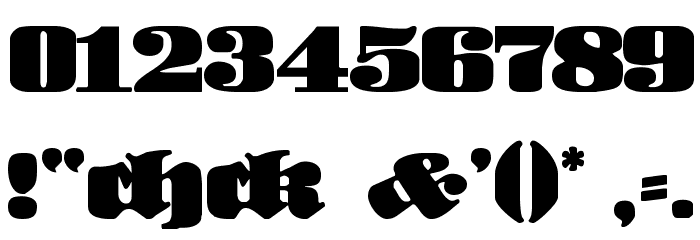NeueFrakturExtraBold Font OTHER CHARS