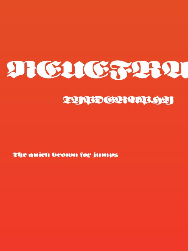 NeueFrakturExtraBold Poster