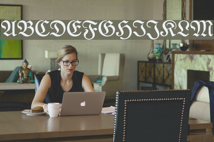 NeueFraktur Font examples