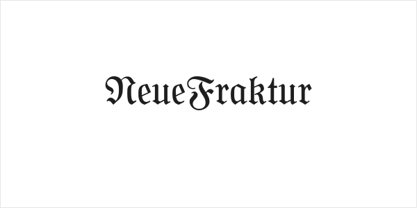 NeueFraktur Logo