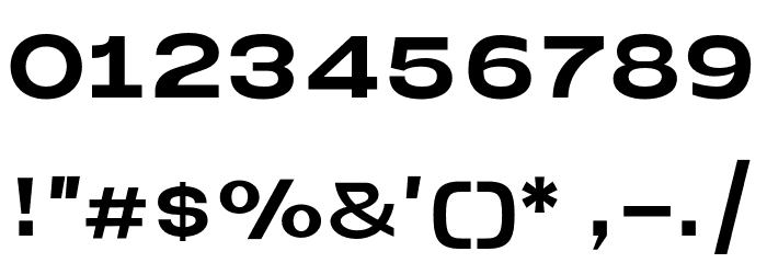 NeueMetana-Bold Font OTHER CHARS