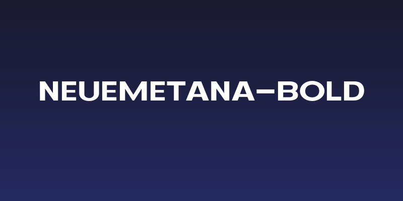 NeueMetana-Bold Social Header