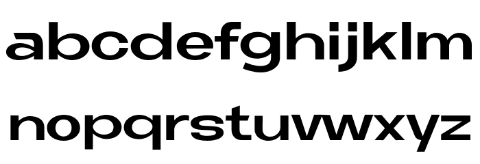 NeueMetana-Bold Font LOWERCASE