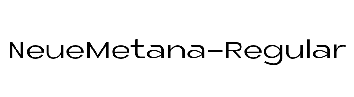 NeueMetana-Regular  フリーフォントのダウンロード