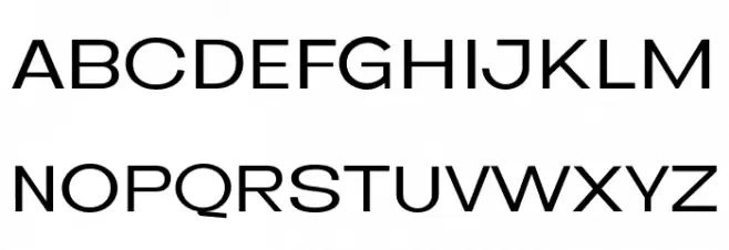 NeueMetana-Regular Schriftart Groß
