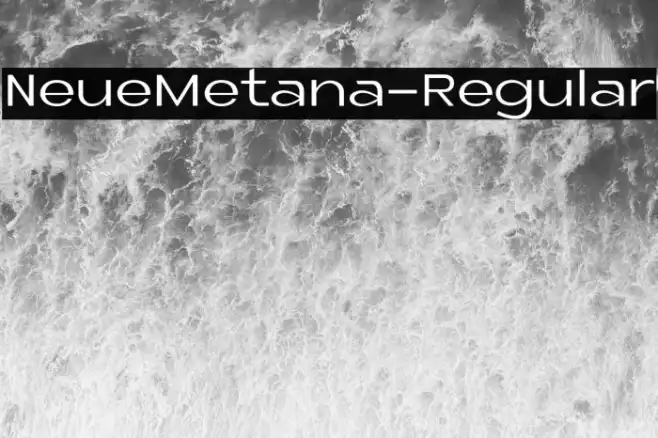 NeueMetana-Regular Example 3