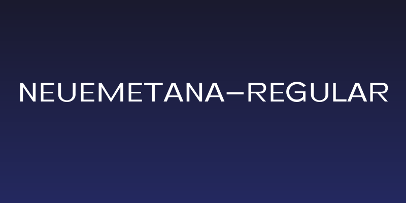 NeueMetana-Regular Social Header