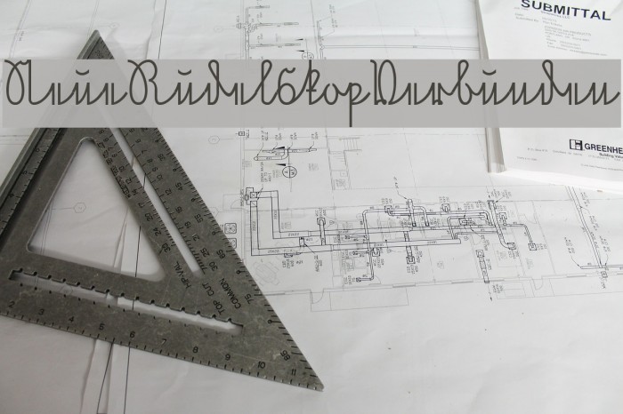 NeueRudelskopVerbunden Font examples