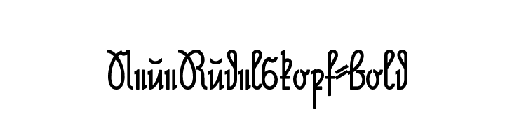 NeueRudelskopf-Bold  免费字体下载