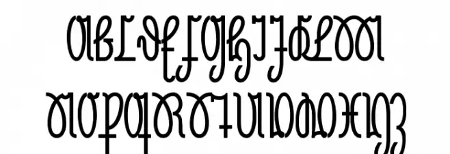 NeueRudelskopf-Bold Font Litere mari