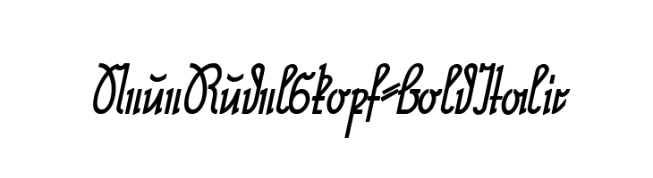 NeueRudelskopf-BoldItalic  Frei Schriftart Herunterladen