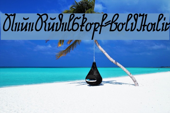 NeueRudelskopf-BoldItalic Example 2