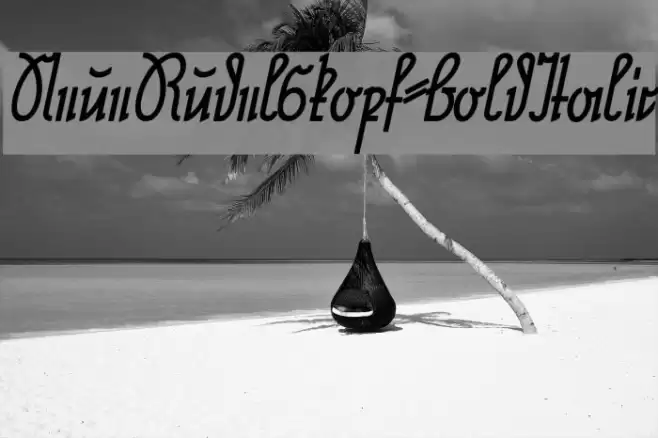 NeueRudelskopf-BoldItalic Font examples