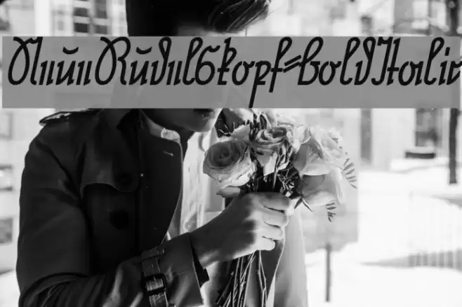 NeueRudelskopf-BoldItalic Font examples