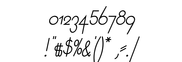 NeueRudelskopf-Italic Font OTHER CHARS