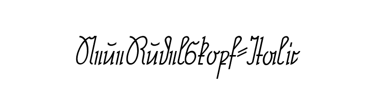 NeueRudelskopf-Italic  免费字体下载