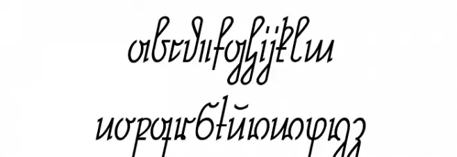 NeueRudelskopf-Italic फ़ॉन्ट लोअरकेस