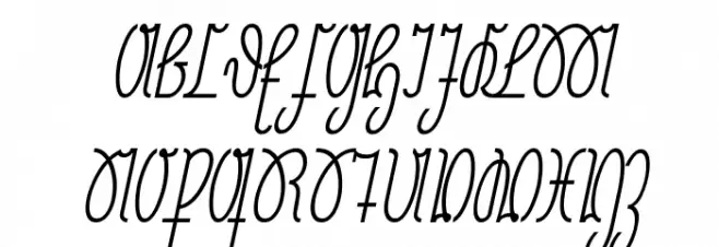 NeueRudelskopf-Italic Шрифта ВЕРХНИЙ