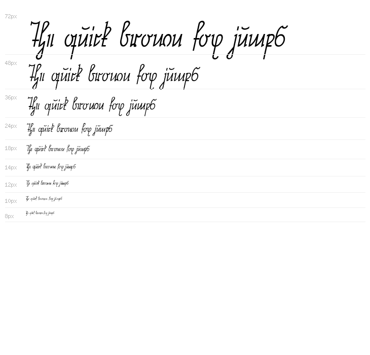 NeueRudelskopf-Italic Waterfall