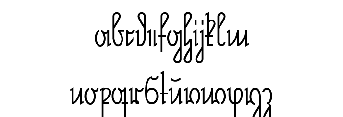 NeueRudelskopf Font LOWERCASE