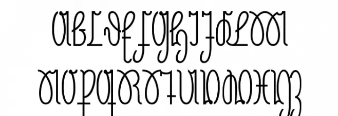 NeueRudelskopf Шрифта ВЕРХНИЙ