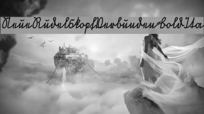 NeueRudelskopfVerbunden-BoldIta Font examples