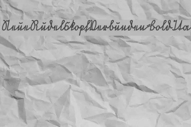 NeueRudelskopfVerbunden-BoldIta Font examples