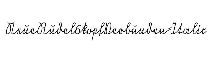 NeueRudelskopfVerbunden-Italic Font