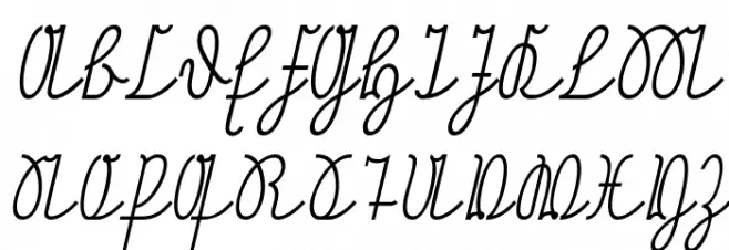 NeueRudelskopfVerbunden-Italic Шрифта ВЕРХНИЙ