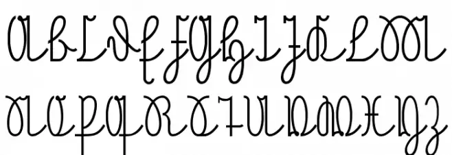 NeueRudelskopfVerbunden Schriftart Groß