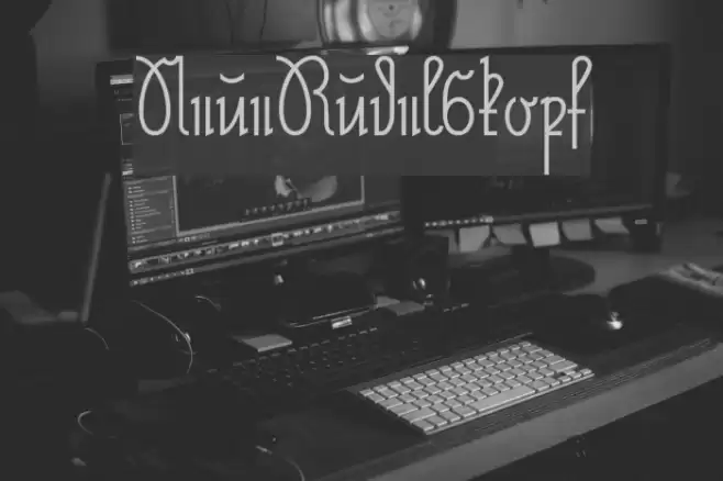 NeueRudelskopf Font examples