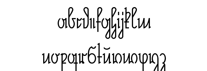 NeueRudelskopf Font LOWERCASE