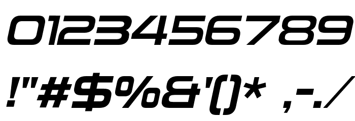 NeueStance-BoldItalic フォント その他の文字