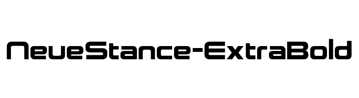 NeueStance-ExtraBold  les polices de caractères gratuit tlcharger