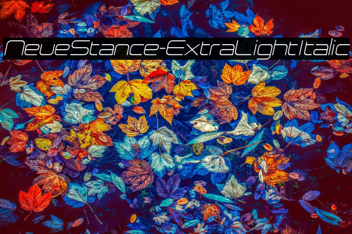 NeueStance-ExtraLightItalic Example 3