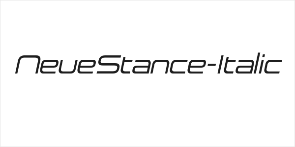 NeueStance-Italic Logo