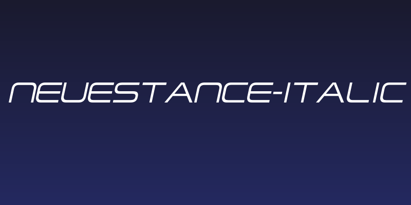 NeueStance-Italic Social Header